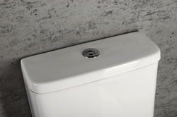 TURKU WC kombi, zvýšený sedák, Rimless, spodní/zadní odpad, bílá