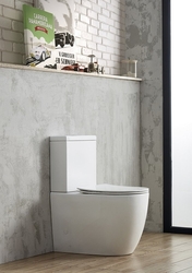 INFINITY WC kombi, Rimless, spodní/zadní odpad, bílá