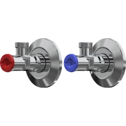 Rohový ventil (pár) 1/2" - 3/8" s filtrem