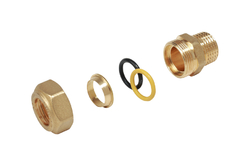 GIACOMINI Přechod z FE - vnější závit, na Cu 1/2"x 15