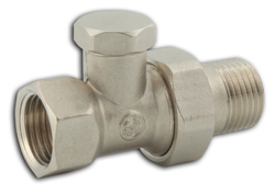 NOVASERVIS Radiatorové šroubení uzavíratelné přímé 1/2"