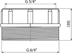 ALCADRAIN Redukce 6/4"×5/4"