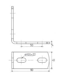 úhelník 90st./45x90x4mm