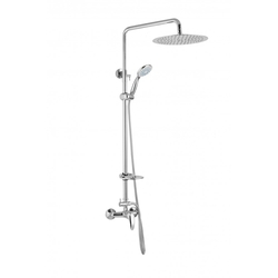 JB SANITARY Sprchová sestava s baterií SLIM s horním vývodem, průměr 25cm, s příslušenství