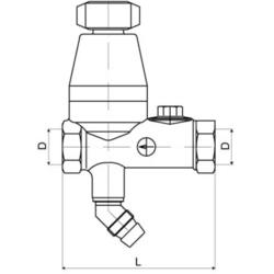 Slovarm Pojistný ventil k bojleru - 6,0bar DN15 1/2" TE - 1847 417585