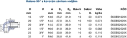 WAVIN EKOPLASTIK PPR koleno 20mm, 1/2", 90°, s kovovým závitem vnějším, svařovací, voda