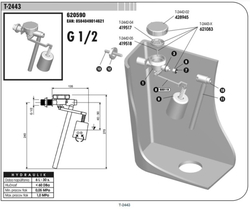 SLOVARM T-2443 Plovákový ventil boční 1/2"
plastový závit