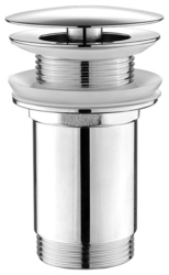 Umyvadlová výpust 5/4“, neuzavíratelná, velká zátka, 10-50mm, chrom