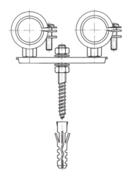 dvojbod s obj. 2x 3/8", rozteč 50mm