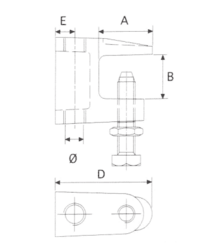 BTK příchytka M10 (rozsah up. 0-31,8mm)