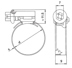 hadicová spona Gemi W2 25-40mm