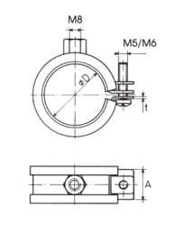 objímka LUPJ M8 1/2", 21-23mm