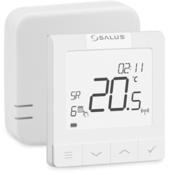 Bedzrátový týdenní programovatelný termostat, Open-Therm, 0-230V, 0,25°C, 16A, 2,4GHz